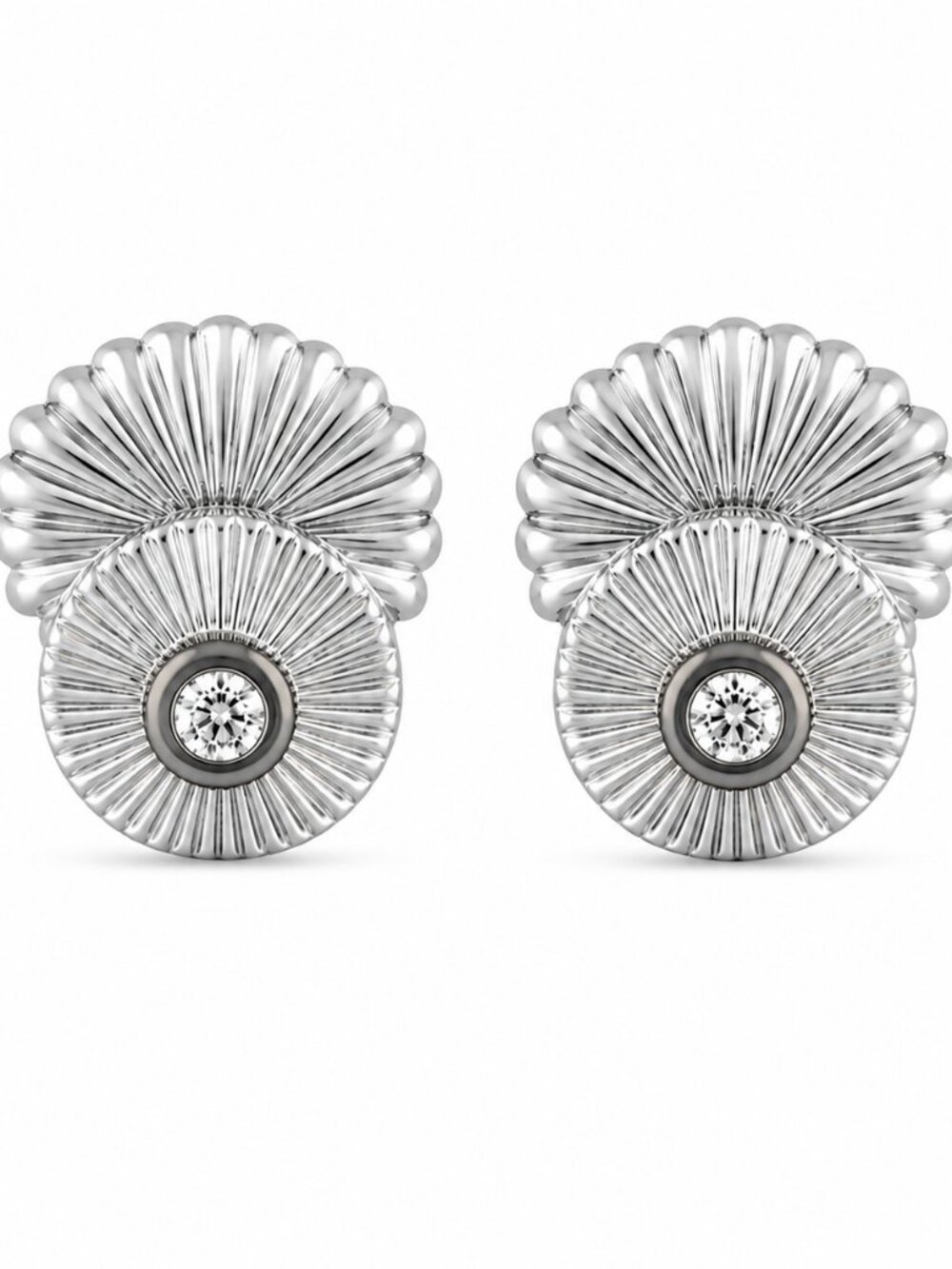 Freida Rothman Lab Diamond Sterling Silver Studs - NWT $295 MSRP